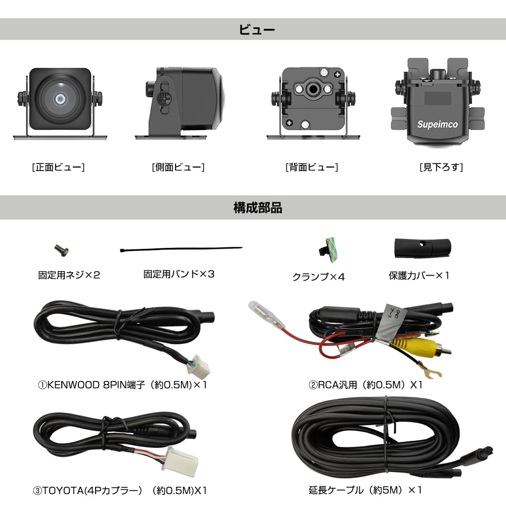 Amazon.co.jp: 「ND-BC9/ND-BC8 互換」バックカメラ カロッツェリア